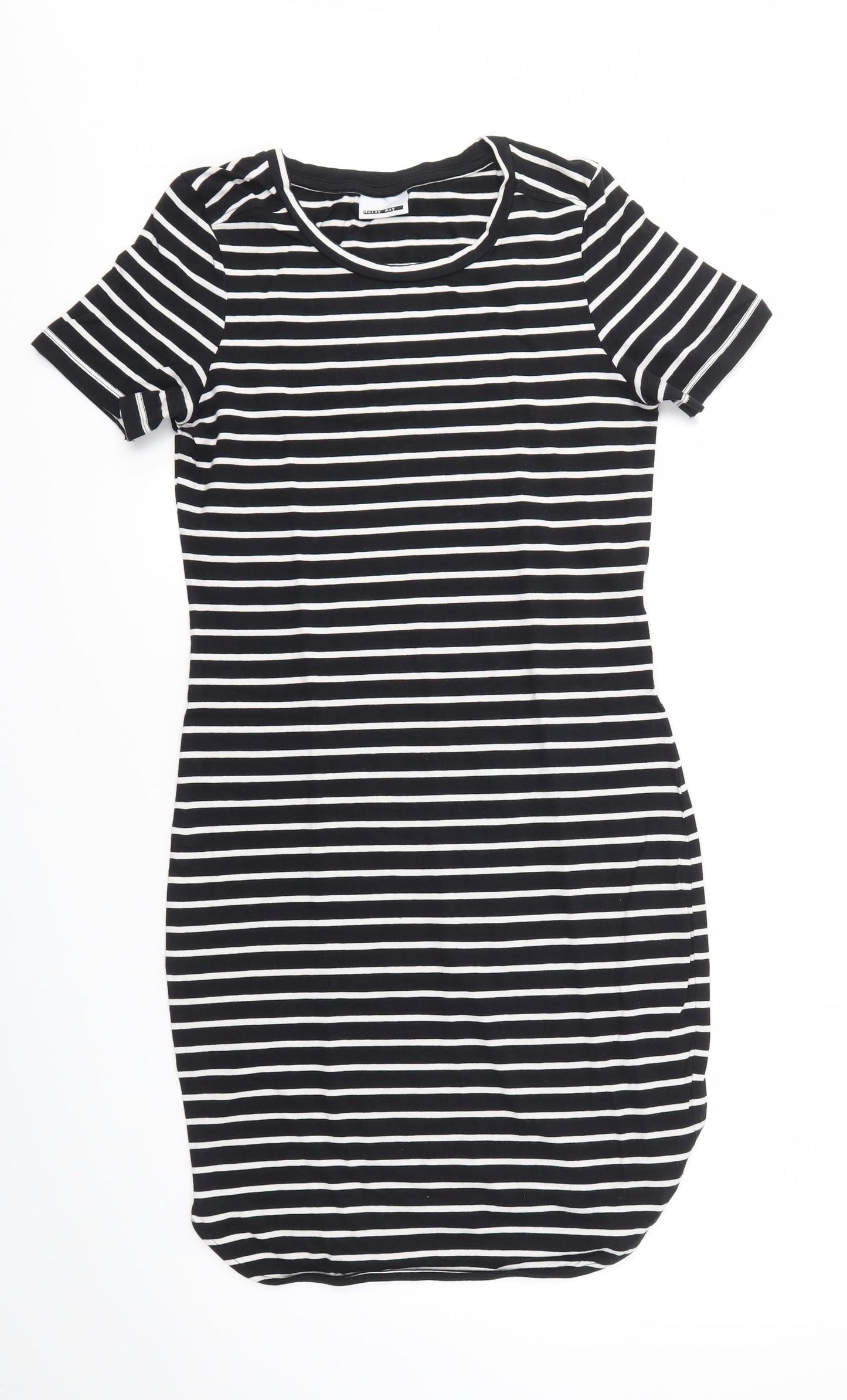 NOISY MAY  Womens Black Striped  Fit & Flare  Size XS