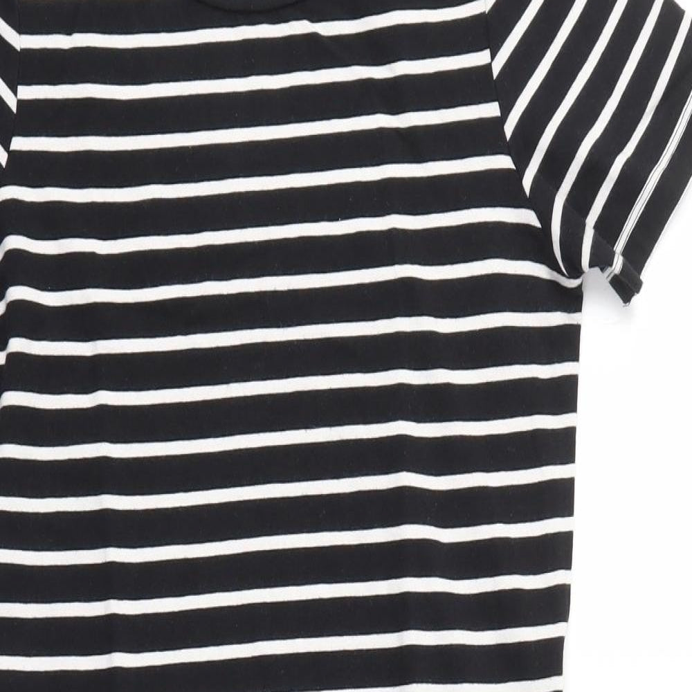 NOISY MAY  Womens Black Striped  Fit & Flare  Size XS