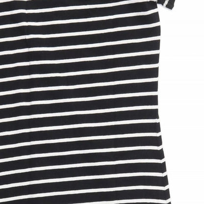 NOISY MAY  Womens Black Striped  Fit & Flare  Size XS