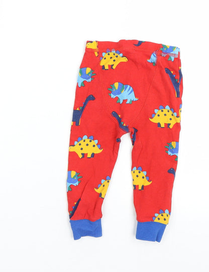 NEXT Boys Red Animal Print  Cami Pyjama Pants Size 12-18 Months  - dinosaurs