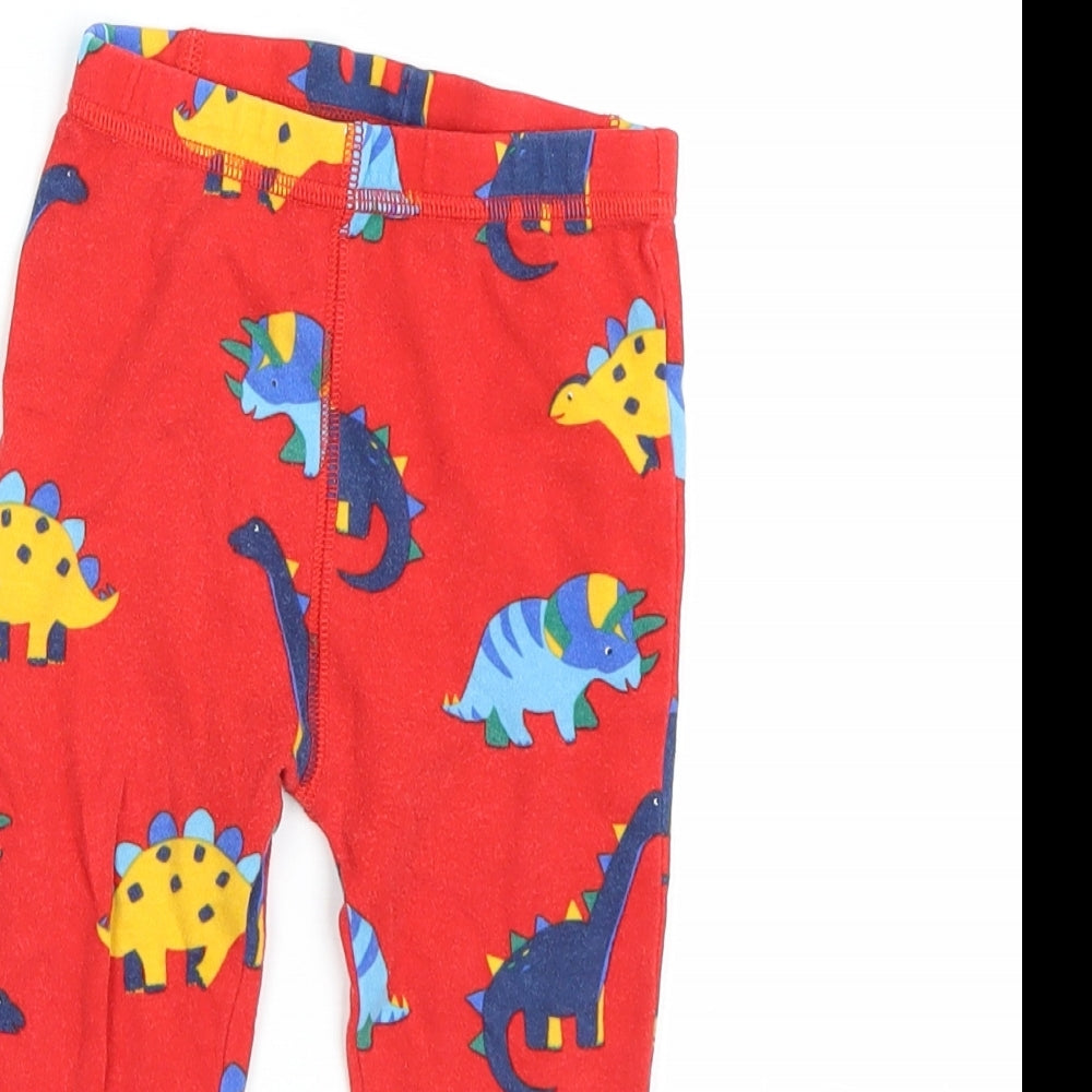 NEXT Boys Red Animal Print  Cami Pyjama Pants Size 12-18 Months  - dinosaurs