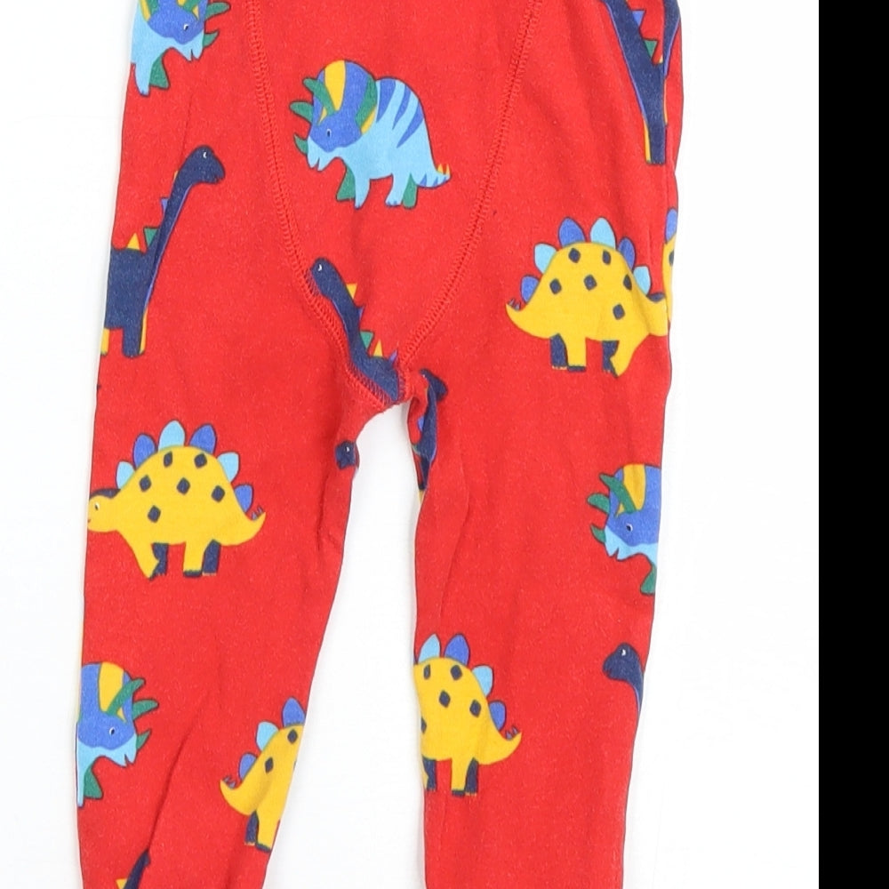 NEXT Boys Red Animal Print  Cami Pyjama Pants Size 12-18 Months  - dinosaurs