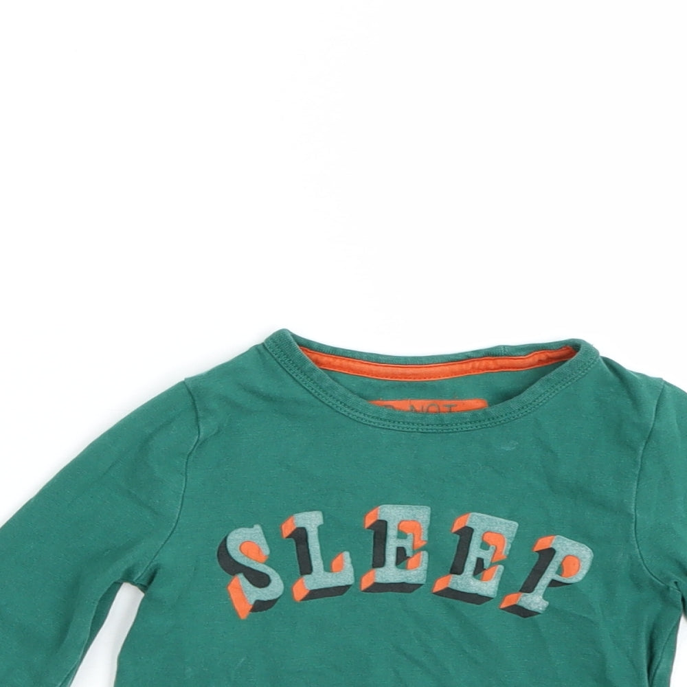 M&S Boys Green   Cami Pyjama Top Size 12-18 Months