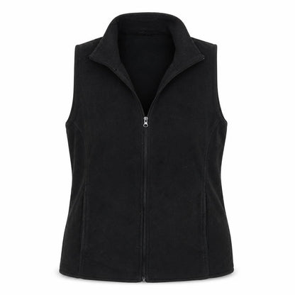 Front view of Result women’s black full zip sweatshirt, size L