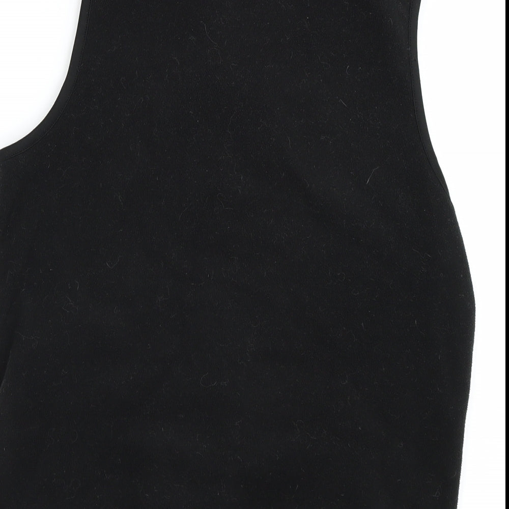 Brand and care label for Result women’s black full zip sweatshirt, size L
