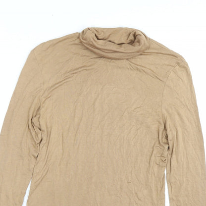 M&S Womens Brown   Basic T-Shirt Size 10