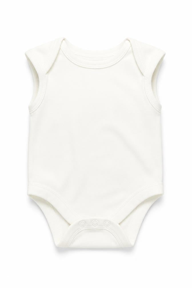 Front view of Primark Baby White Basic T-Shirt, size 0-3, Months
