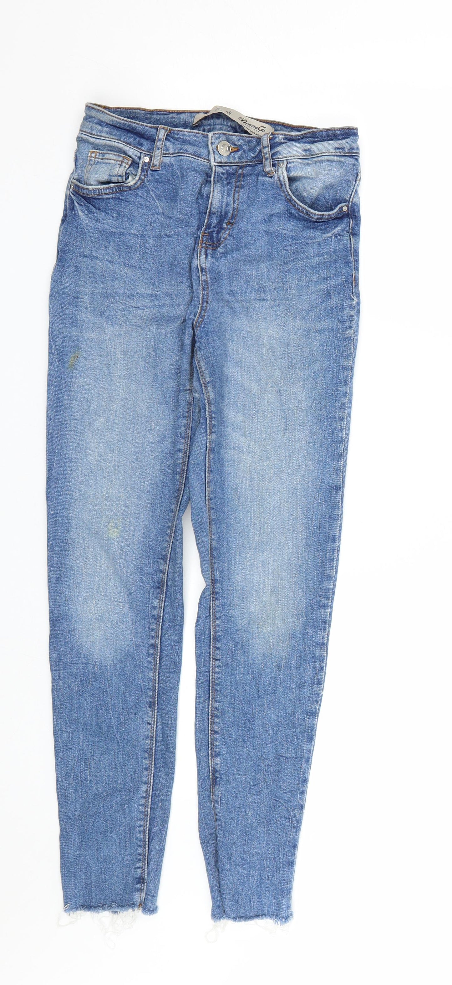 Denim co Womens Blue  Denim Skinny Jeans Size 8 L25 in