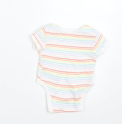 Primark Baby Multicoloured Striped  Basic T-Shirt Size 0-3 Months