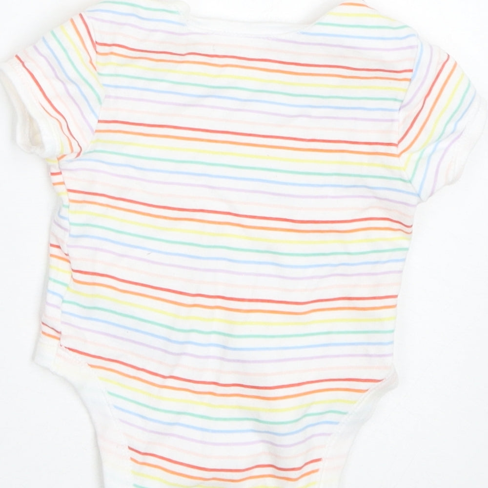 Primark Baby Multicoloured Striped  Basic T-Shirt Size 0-3 Months