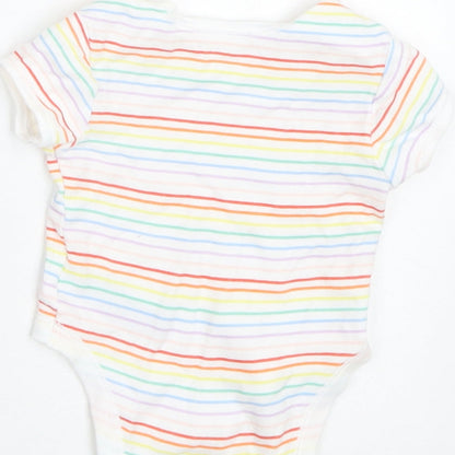Primark Baby Multicoloured Striped  Basic T-Shirt Size 0-3 Months