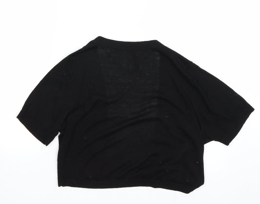 Womens UK Size L Woolworths Black Cape Jumper