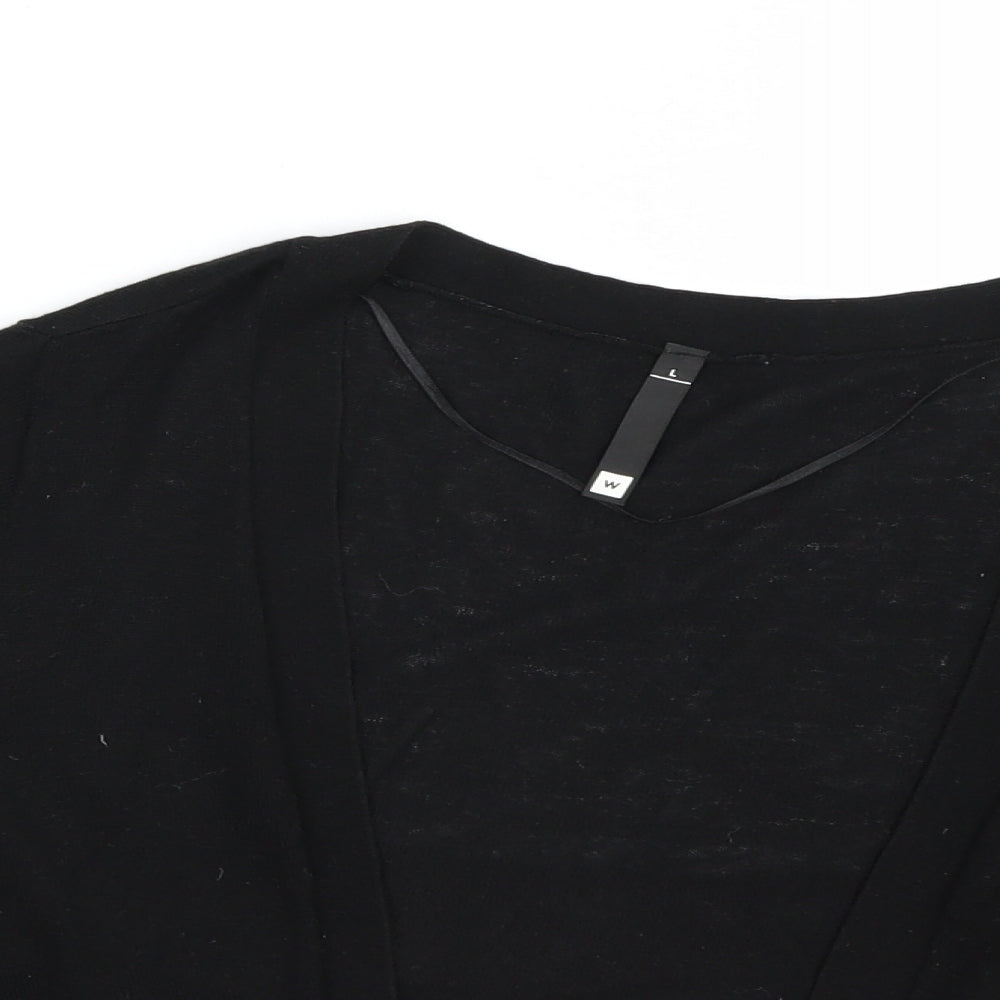 Womens UK Size L Woolworths Black Cape Jumper