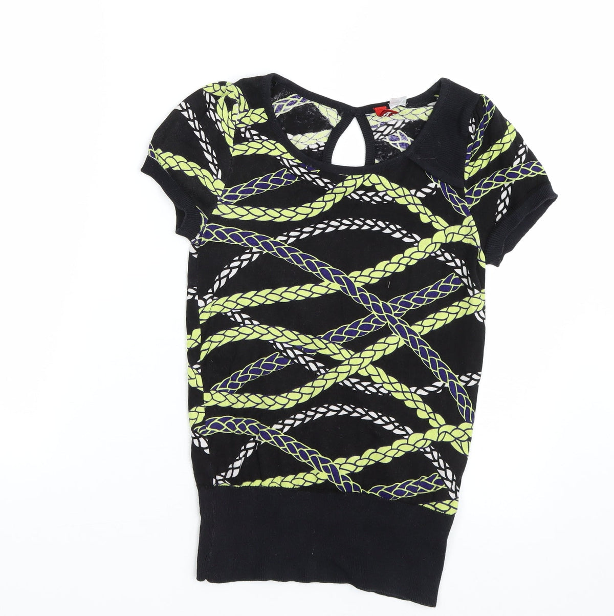 Womens UK Size 10 H&M Multicoloured Pullover Jumper