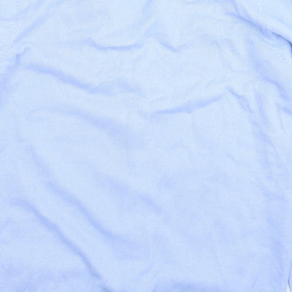 Womens UK Size 12 Isle Blue Cardigan Jumper