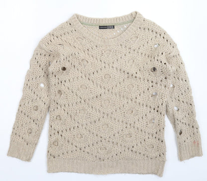 Womens UK Size 8 Atmosphere Grey Pullover Jumper
