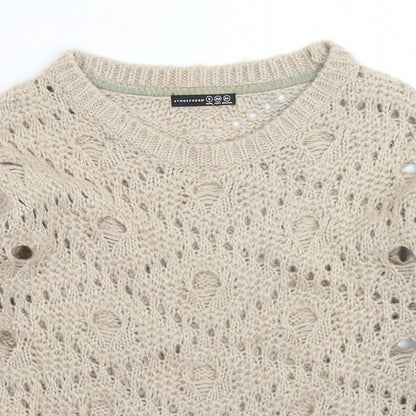 Womens UK Size 8 Atmosphere Grey Pullover Jumper