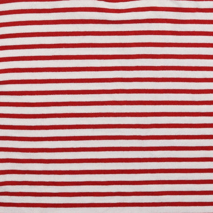 Brand and care label for H&M women’s multicoloured striped knit jumper, size XS
