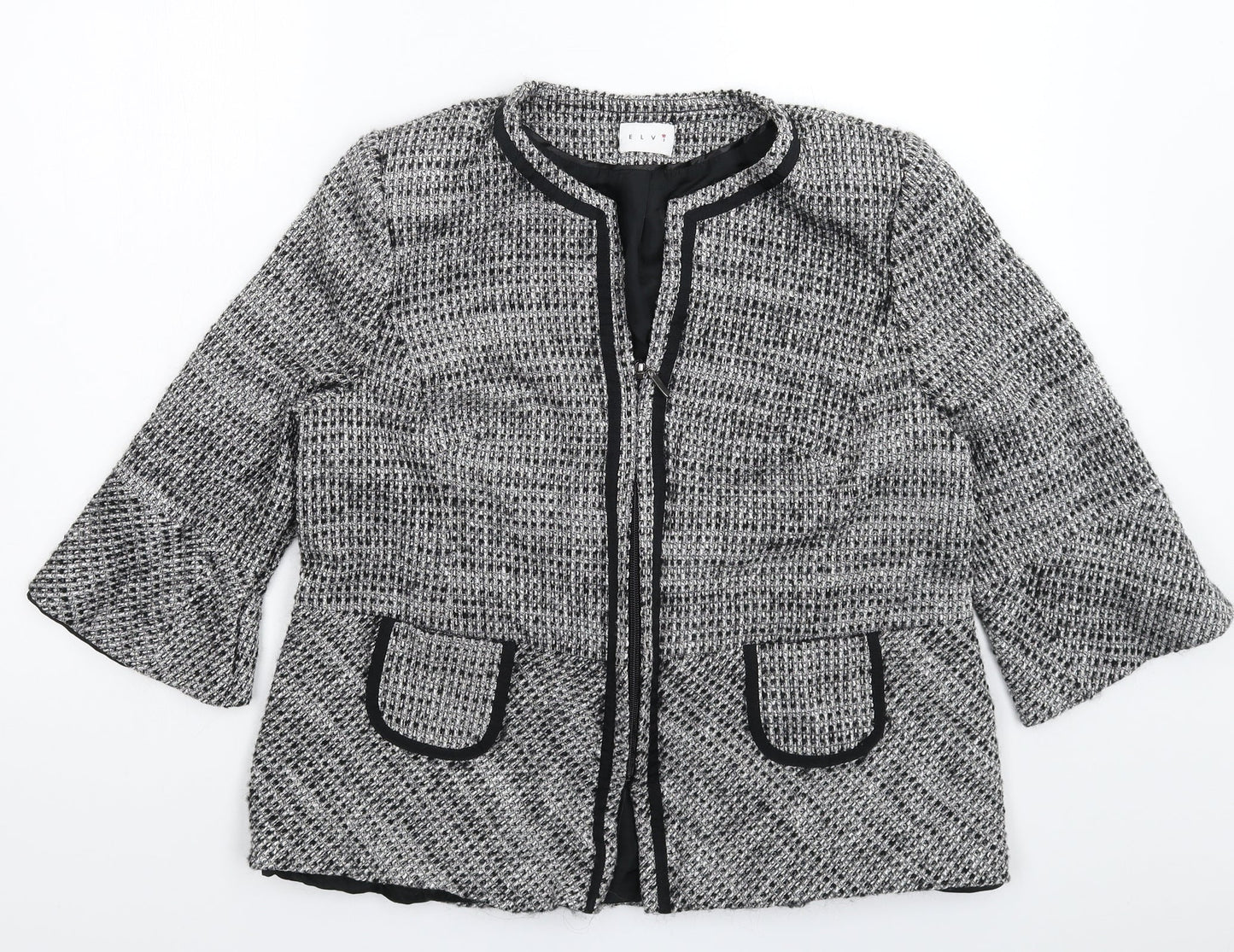 ELVI Womens Grey   Jacket  Size 16