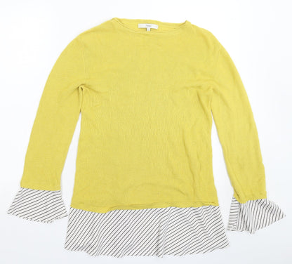 Womens UK Size 12 NEXT Yellow Pullover Jumper