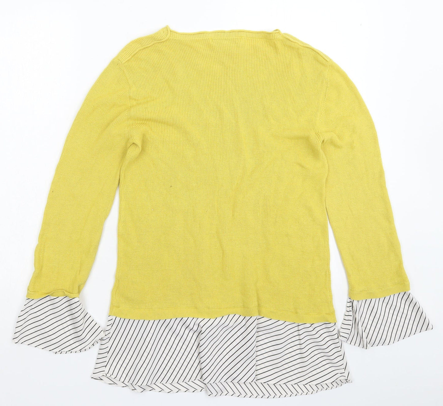 Womens UK Size 12 NEXT Yellow Pullover Jumper