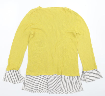 Womens UK Size 12 NEXT Yellow Pullover Jumper