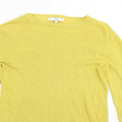 Womens UK Size 12 NEXT Yellow Pullover Jumper