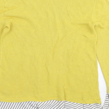 Womens UK Size 12 NEXT Yellow Pullover Jumper