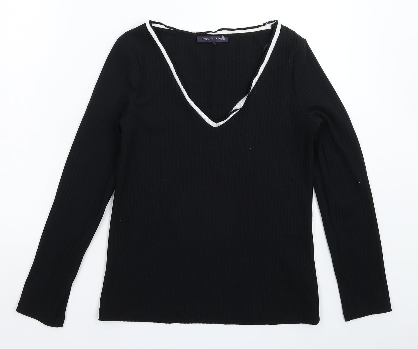 Womens UK Size 10 Marks and Spencer Black Pullover Jumper
