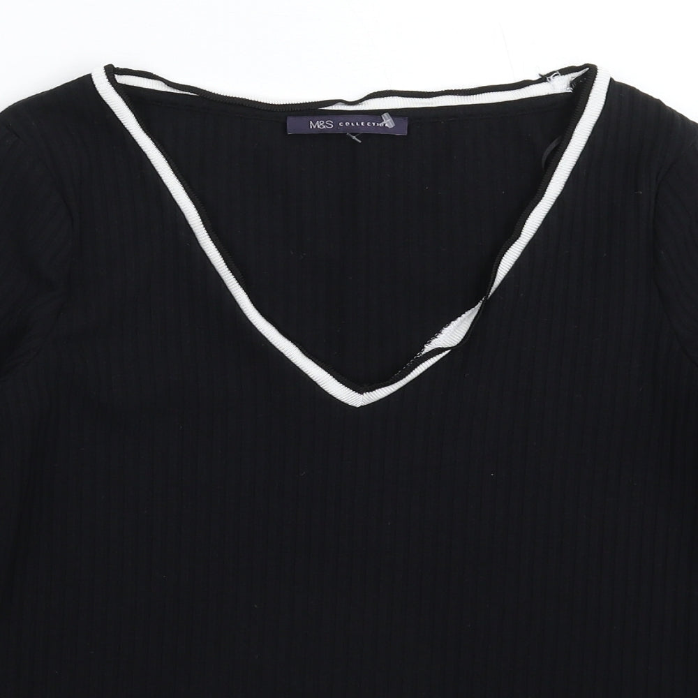Womens UK Size 10 Marks and Spencer Black Pullover Jumper