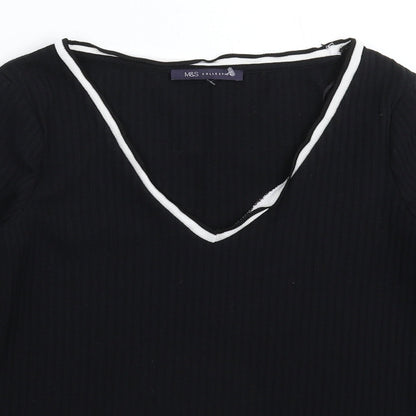 Womens UK Size 10 Marks and Spencer Black Pullover Jumper