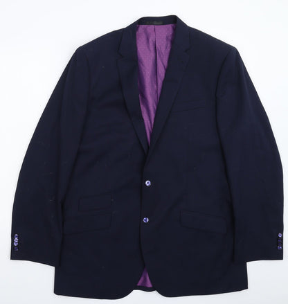 Mens UK Size 44 Greenwoods Regular Blue Suit Jacket