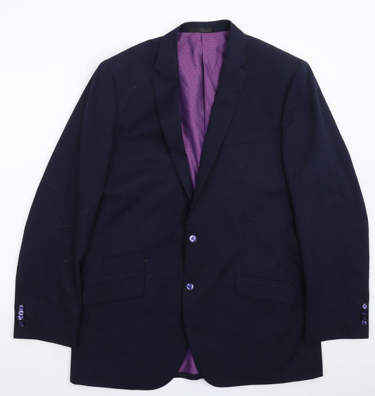Mens UK Size 44 Greenwoods Regular Blue Suit Jacket