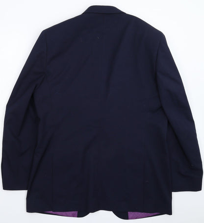 Mens UK Size 44 Greenwoods Regular Blue Suit Jacket