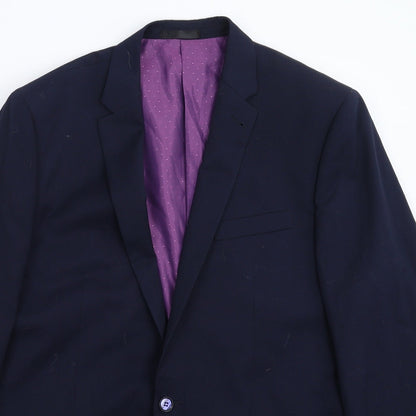 Mens UK Size 44 Greenwoods Regular Blue Suit Jacket