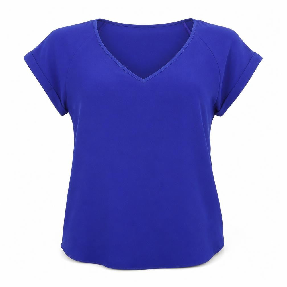 Womens UK Size 10 George Blue Basic Blouse