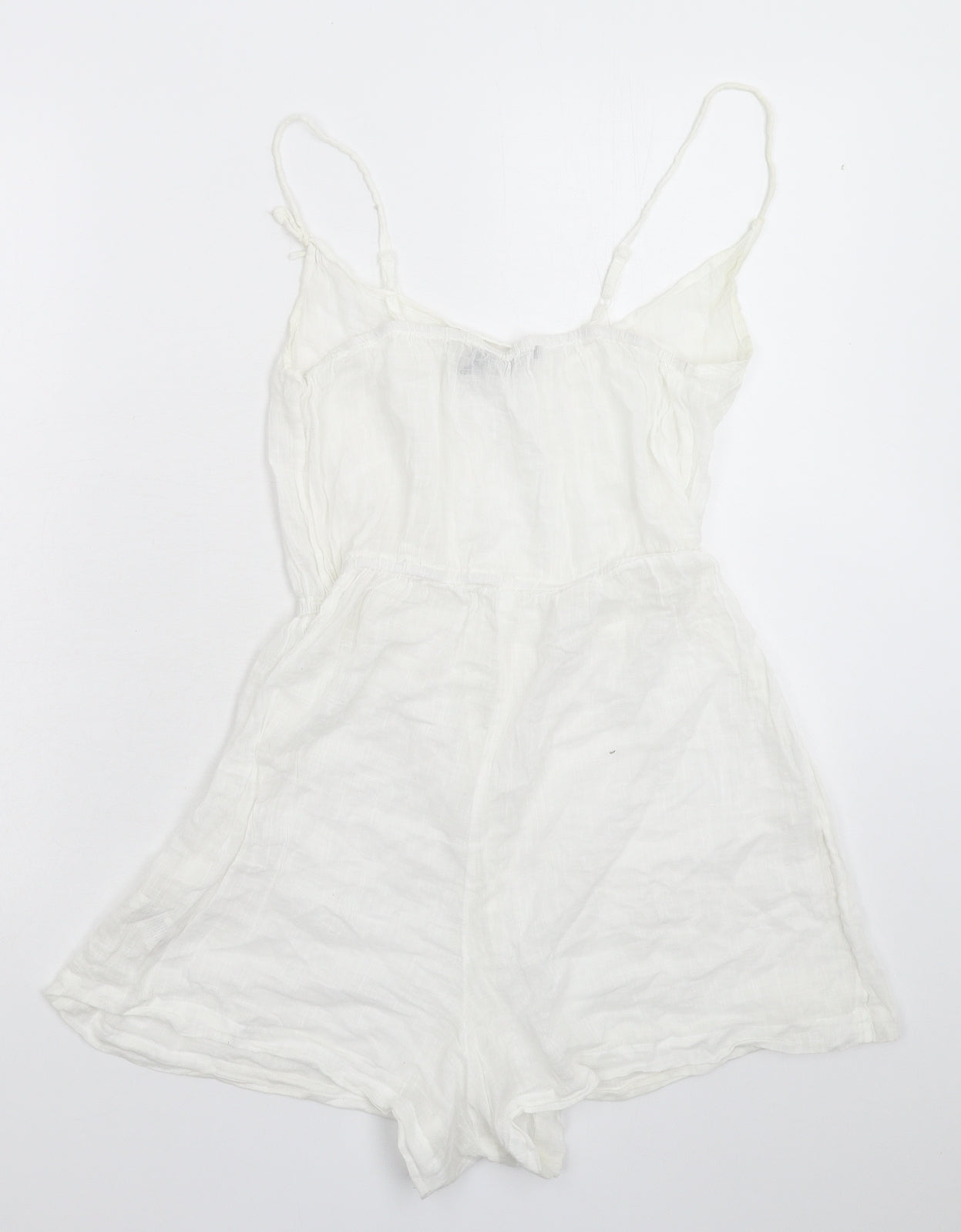 Boohoo Womens White   Jumpsuit One-Piece Size 10 L3 in