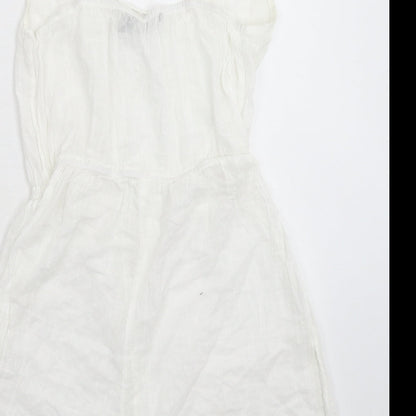 Boohoo Womens White   Jumpsuit One-Piece Size 10 L3 in