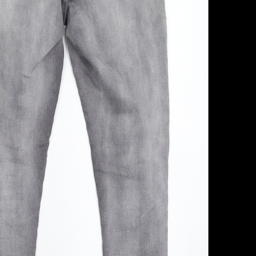 Dorothy Perkins Womens Grey  Denim Skinny Jeans Size 10 L24 in - Crop