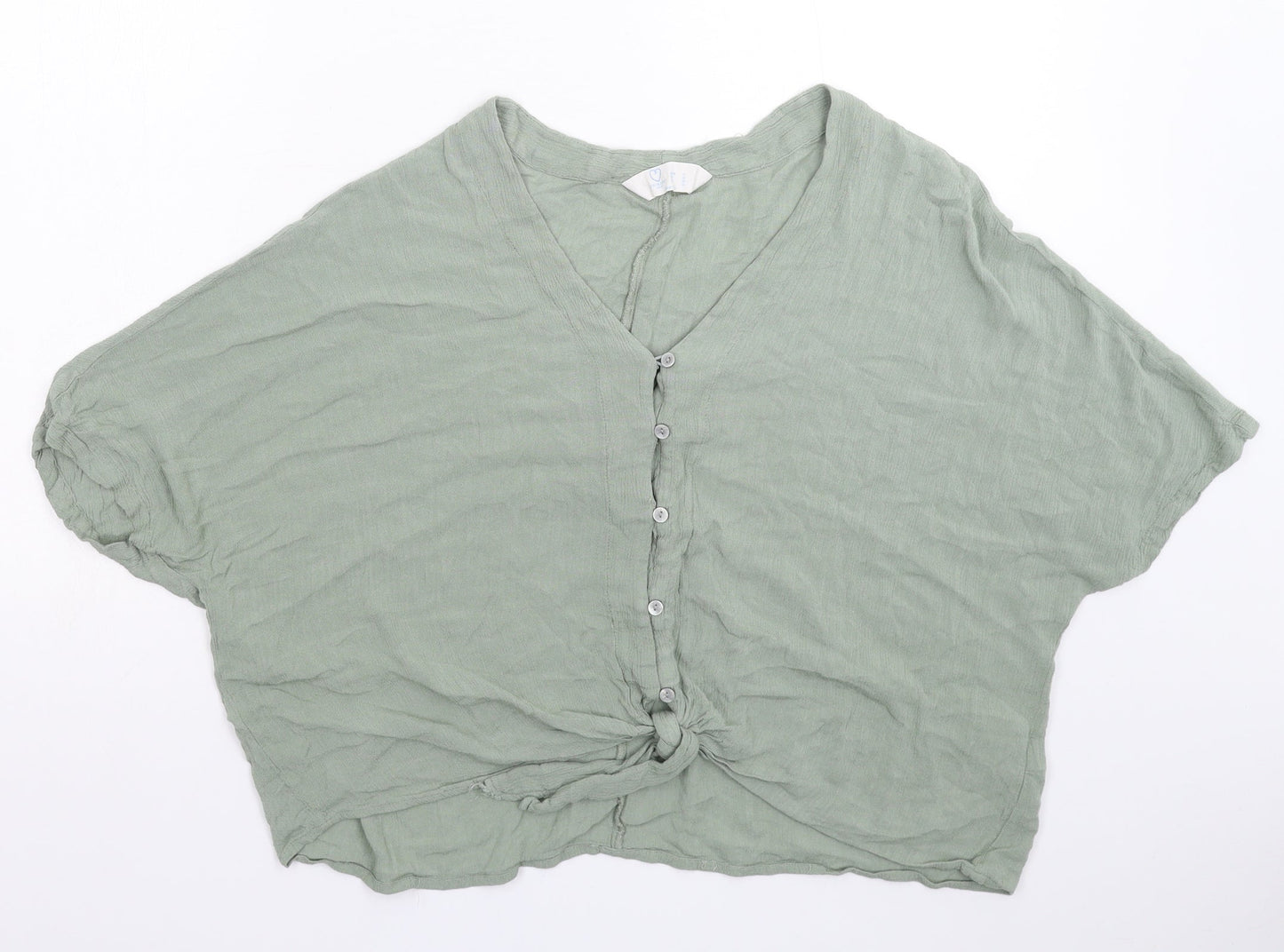 Primark Womens Green   Basic Button-Up Size 14
