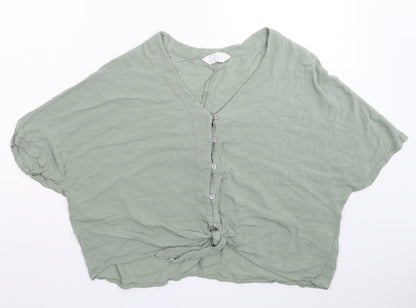 Primark Womens Green   Basic Button-Up Size 14