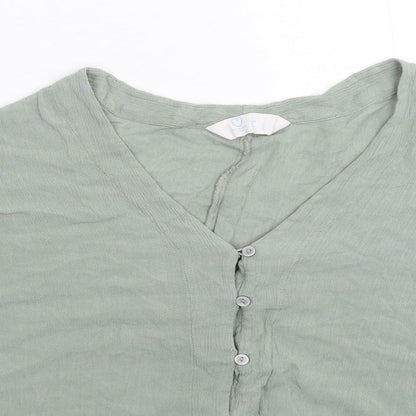 Primark Womens Green   Basic Button-Up Size 14
