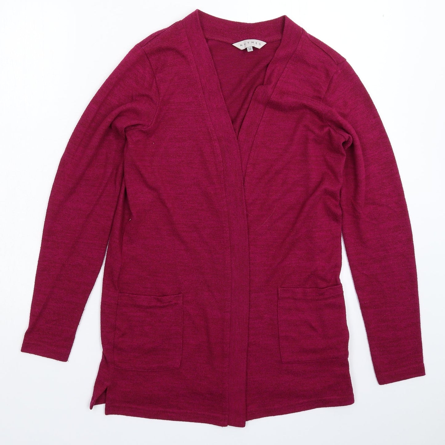 Nutmeg Womens Pink  Knit Cardigan Jumper Size 10