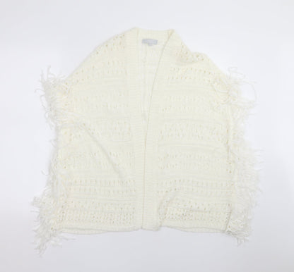Womens UK Size S Red Herring Ivory Cardigan Jumper