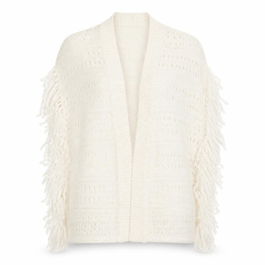 Womens UK Size S Red Herring Ivory Cardigan Jumper