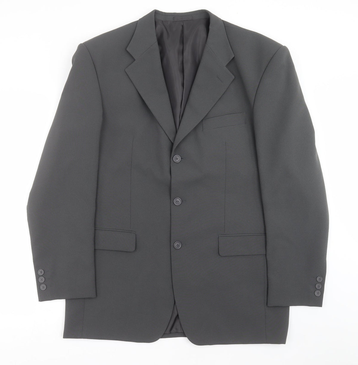 Additional front view of For Men men’s grey jacket suit jacket, size 42