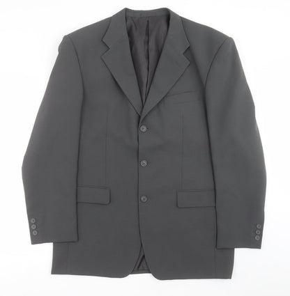 Additional front view of For Men men’s grey jacket suit jacket, size 42