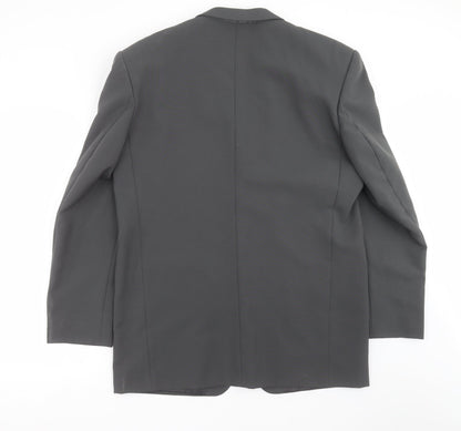 Back view of For Men men’s grey jacket suit jacket, size 42