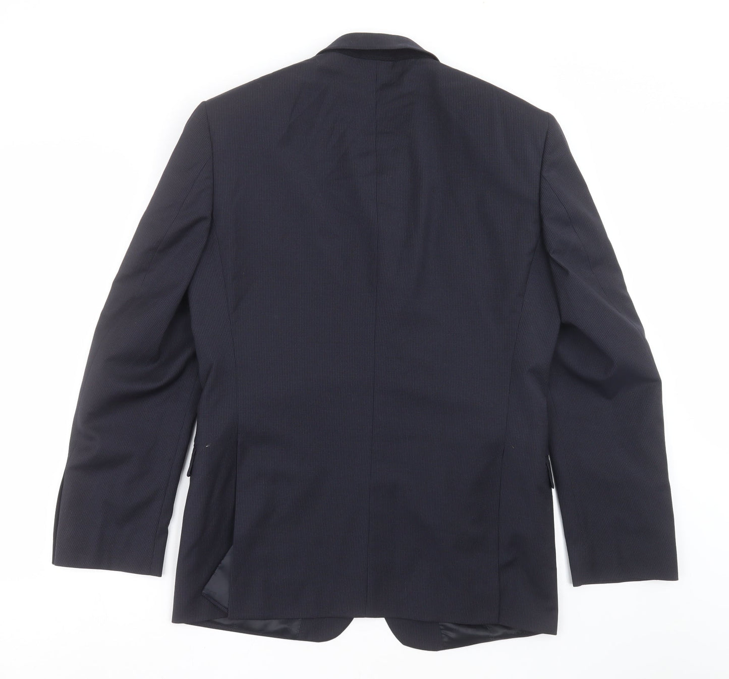 Mens UK Size 40 Blazer Regular Blue Suit Jacket