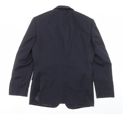 Mens UK Size 40 Blazer Regular Blue Suit Jacket